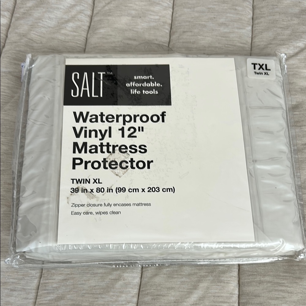 SALT Waterproof Vinyl Mattress Protector Twin XL
